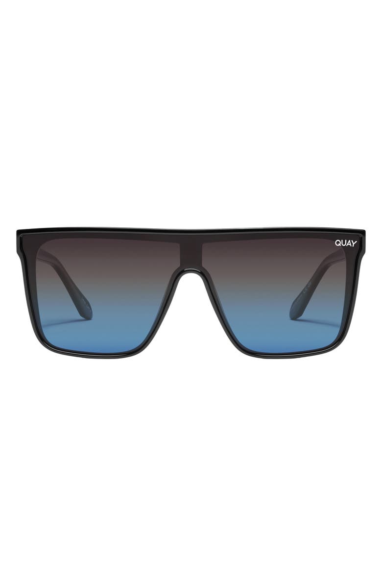 QUAY Nightfall Polarized Shield Sunglasses, Main, color, 