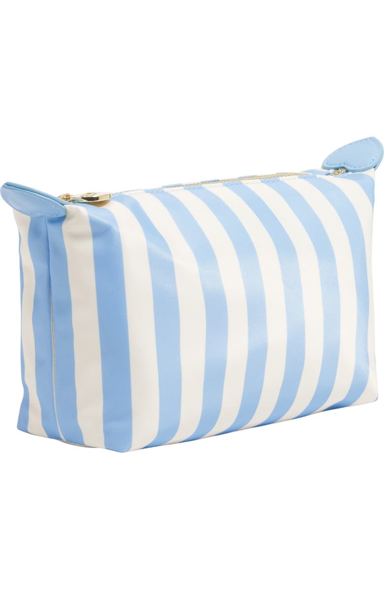 Stoney Clover Lane Small Stripe Nylon Pouchette, Alternate, color, Periwinkle Stripes
