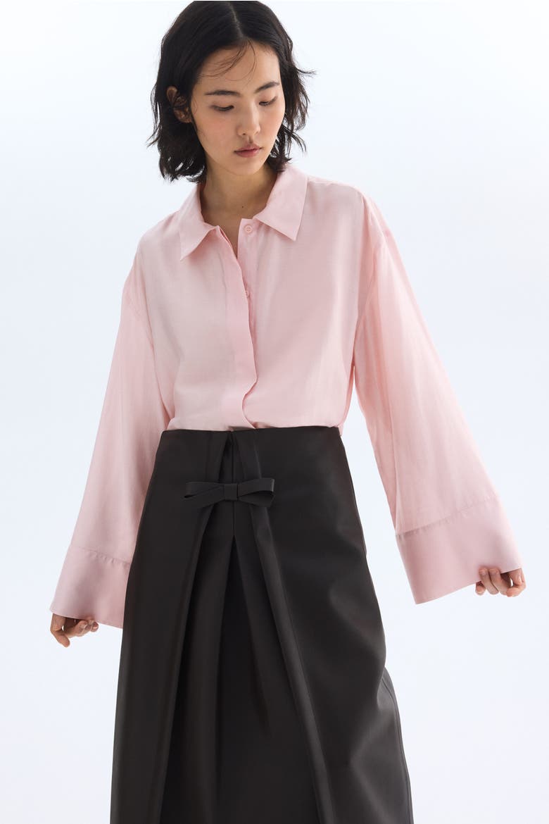 Oversized Shirt, Alternate, color, Light pink