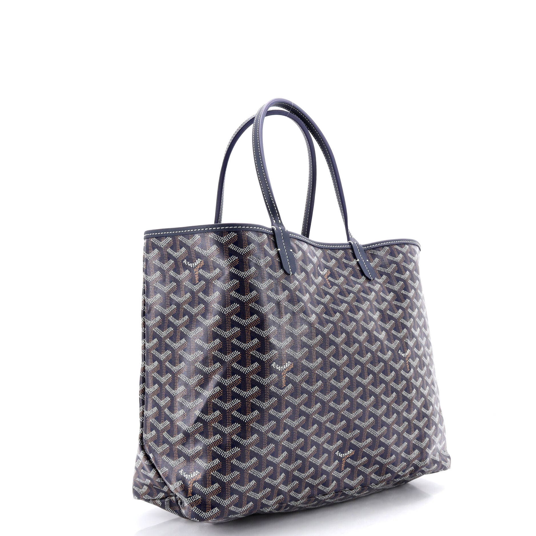Pre-Owned Goyard Saint Louis Tote Coated Canvas PM, Alternate, color, Blue