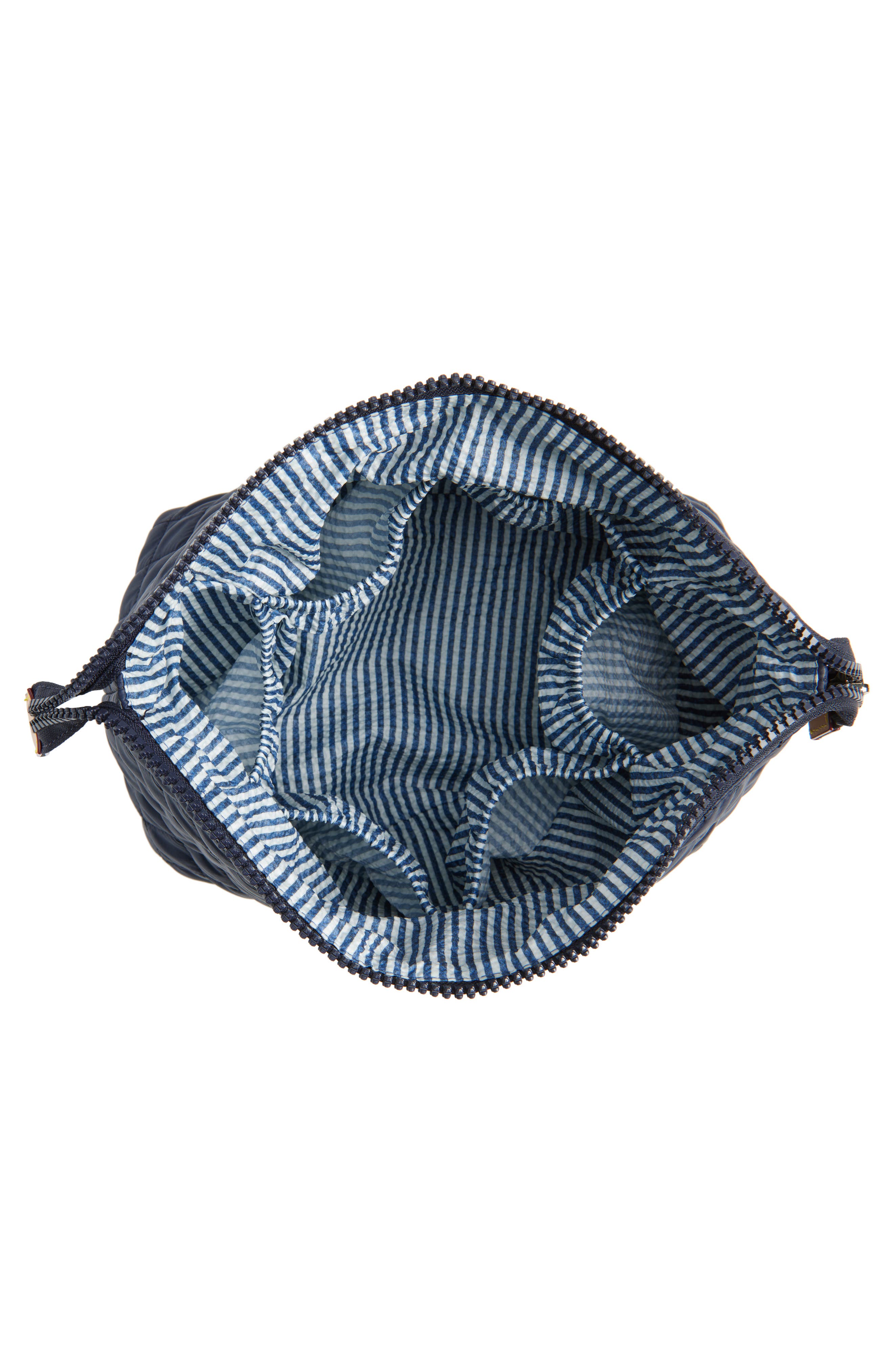 Large Zoey Quilted Nylon Clutch, Alternate, color, MZW ANCHOR