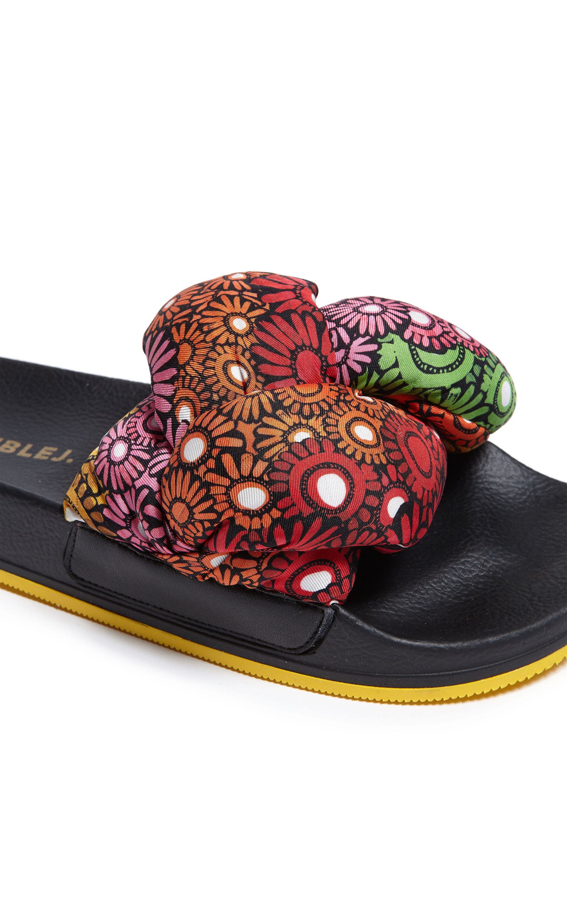 La DoubleJ Treccia Slides Pride Daisy Multicolor, Alternate, color, Pride Daisy Multicolor