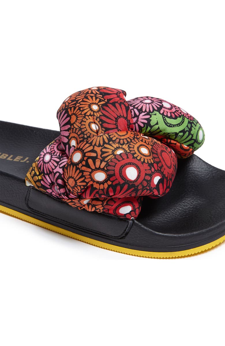 La DoubleJ Treccia Slides Pride Daisy Multicolor, Alternate, color, Pride Daisy Multicolor