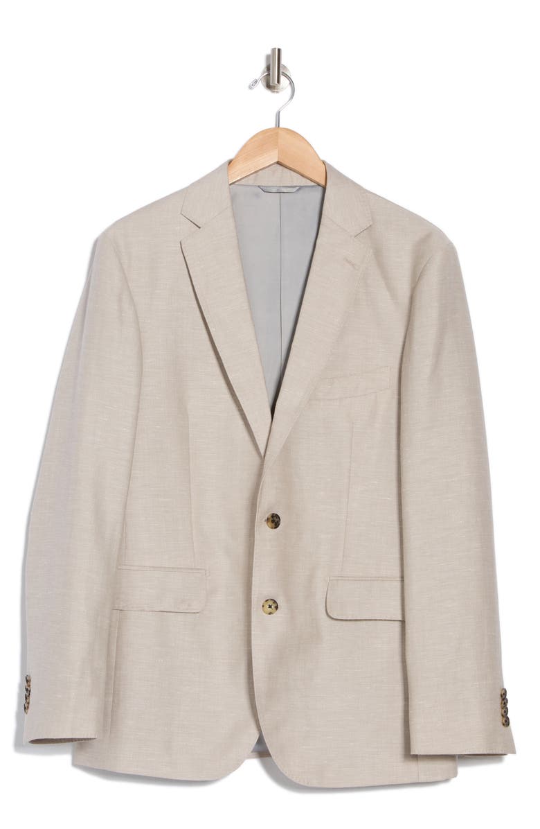 Rodd & Gunn Roving Beach Wool & Linen Sport Coat, Alternate, color, Putty