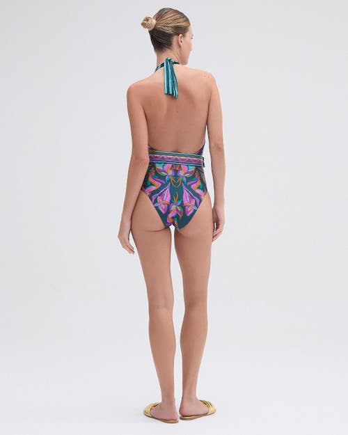 Shop Patbo Aljezur Plunge One Piece In Green