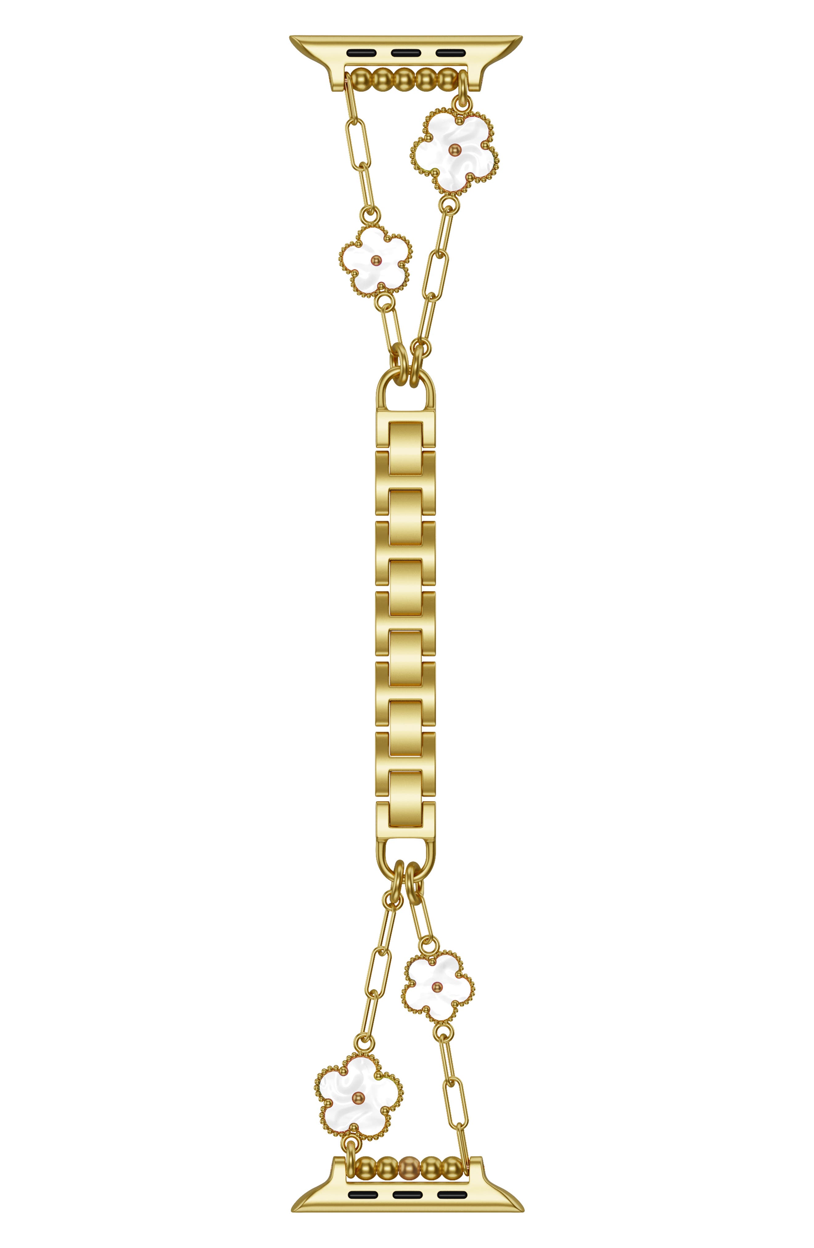 The Posh Tech Flora Stainless Steel Apple Watch® Watchband