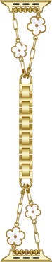 The Posh Tech Flora Stainless Steel Apple Watch® Watchband