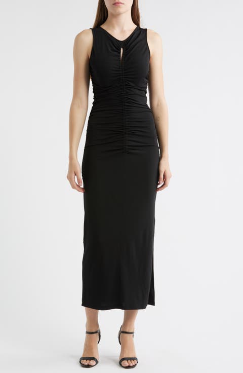 Emberla Ruched Stretch Jersey Dress