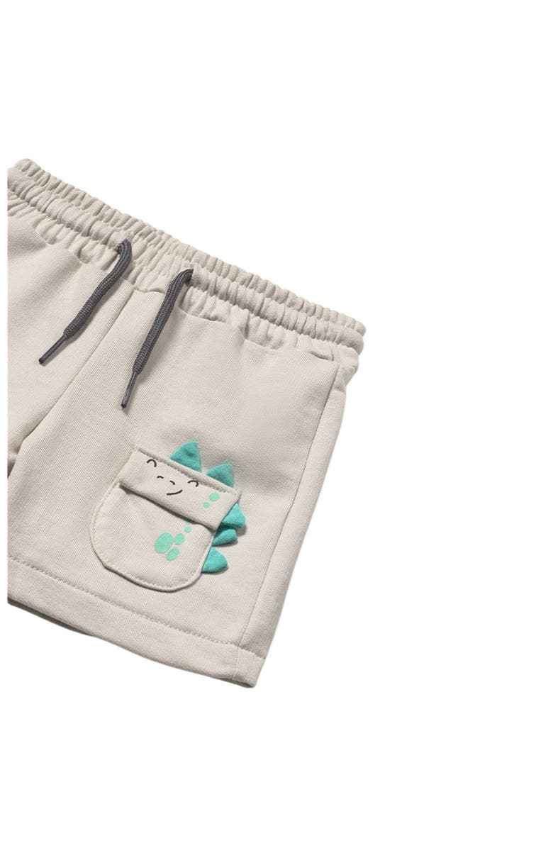 Mayoral Dinosaur Pocket Bermuda Shorts, Alternate, color, Beige