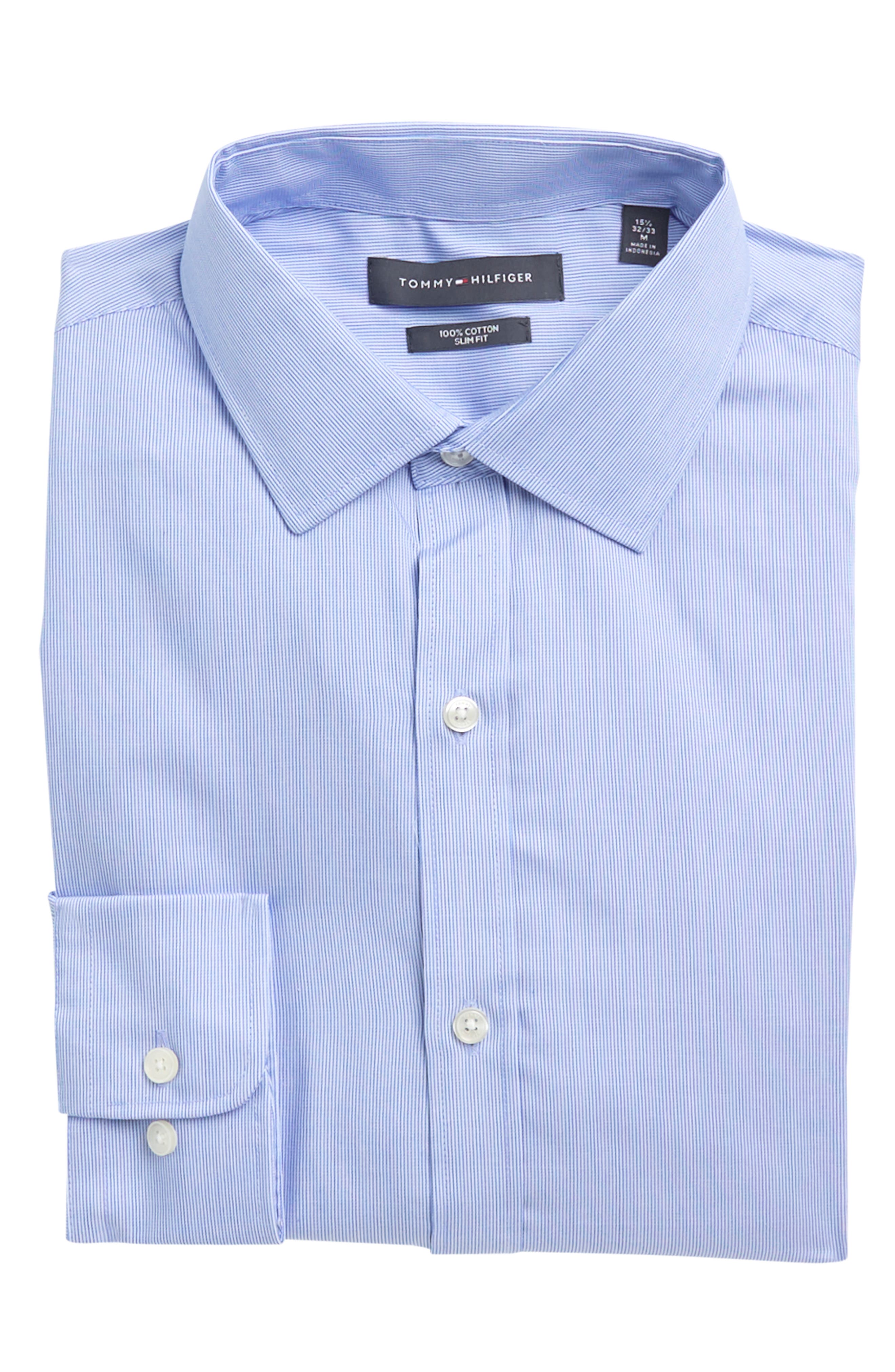Tommy Hilfiger Slim Fit Non-Iron Dress Shirt