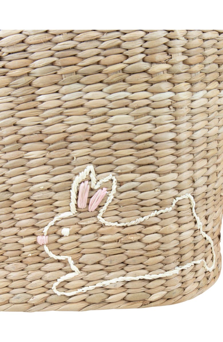 LIKHA Bunny Embroidered Tote Bag, Alternate, color, Natural