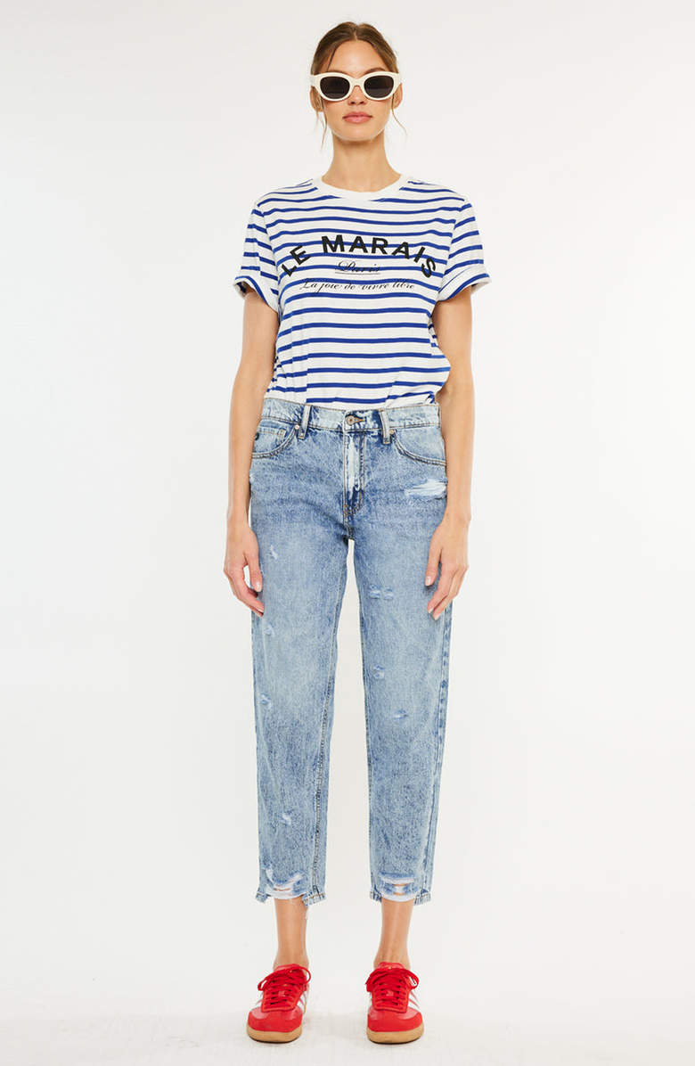 KanCan Harvey Ultra High Rise Mom Jeans, Alternate, color, Acid Wash