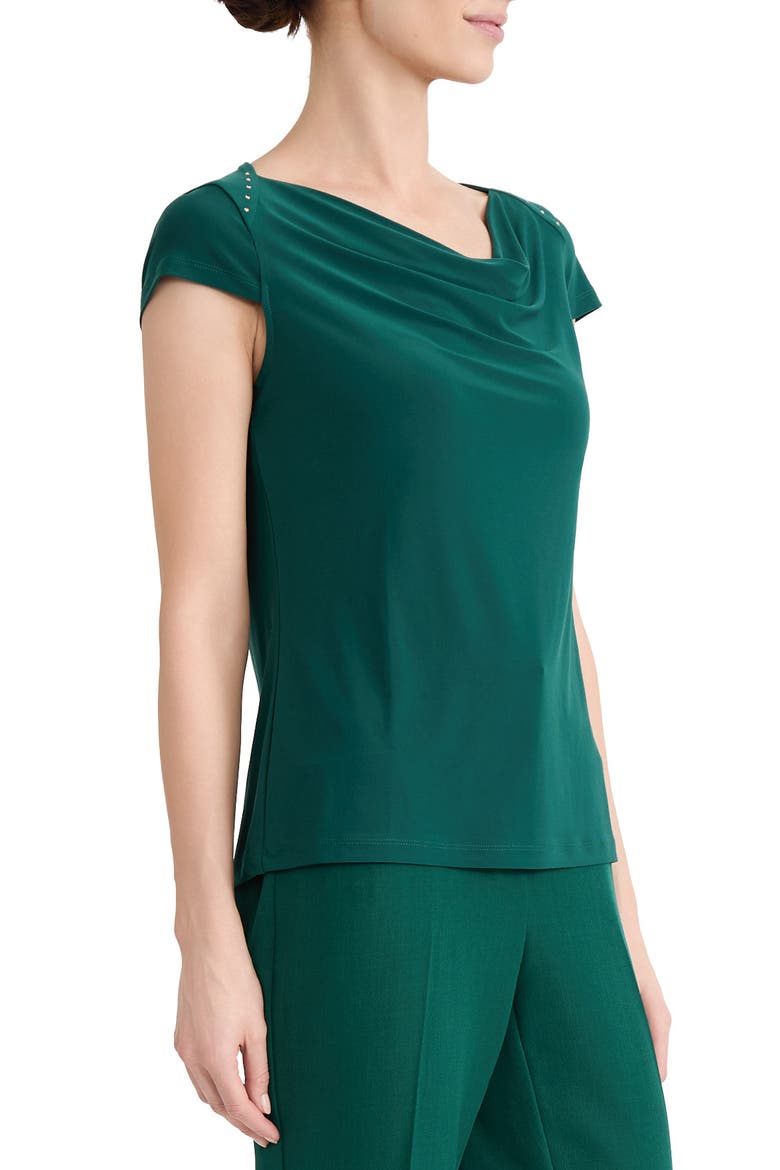 Cowl Neck Top, Alternate, color, EVERGREEN