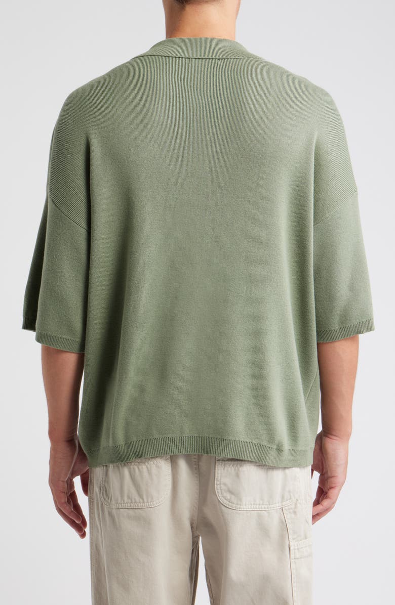 Topman Floral Embroidered Polo, Alternate, color, Light Green