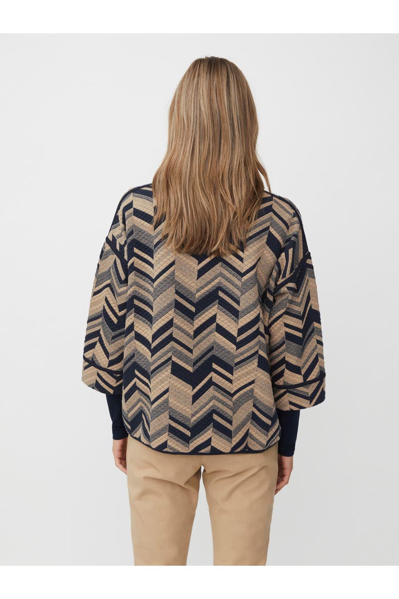 MaBriella 3/4 Sleeve Round Neck Blouse, Alternate, color, Travertine