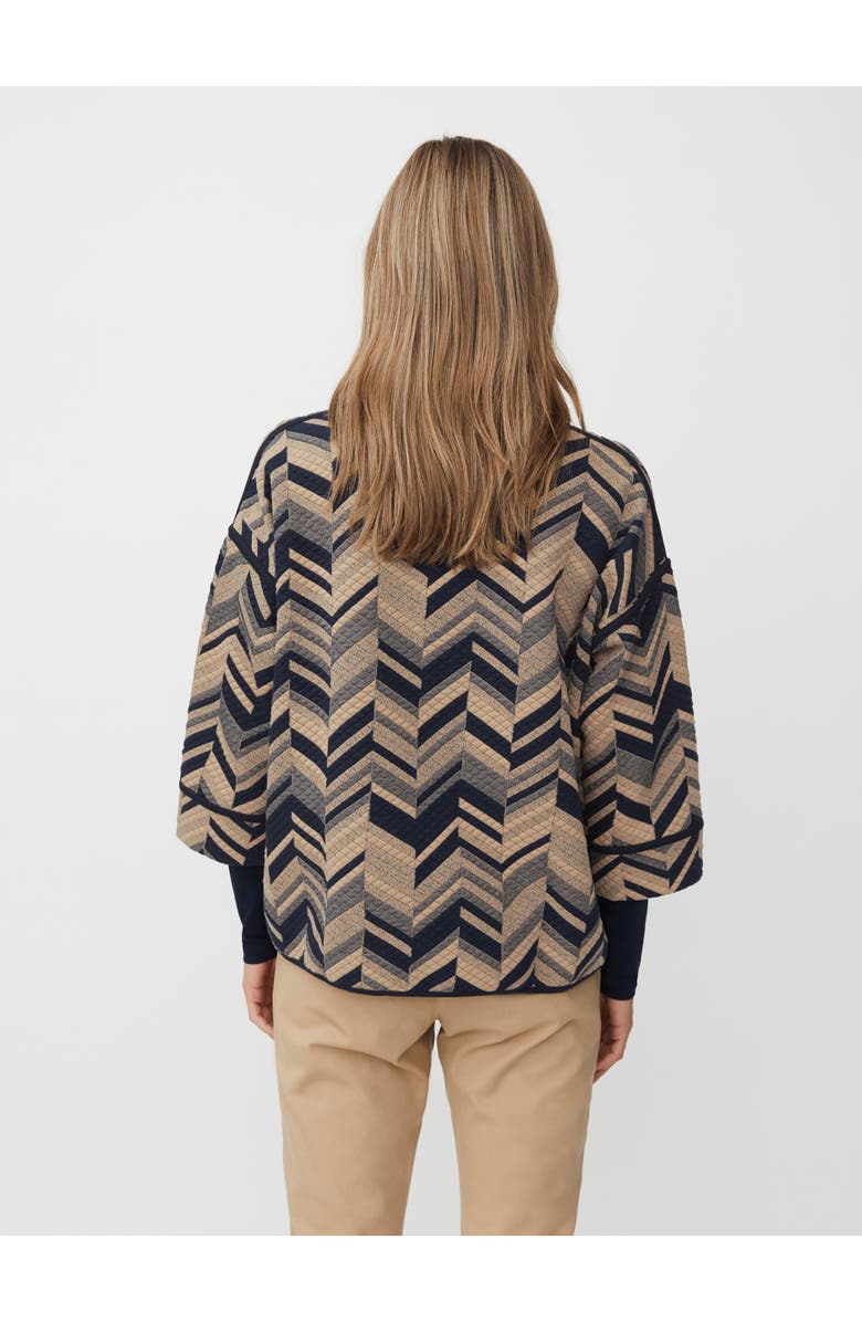 Masai Copenhagen MaBriella 3/4 Sleeve Round Neck Blouse, Alternate, color, Travertine