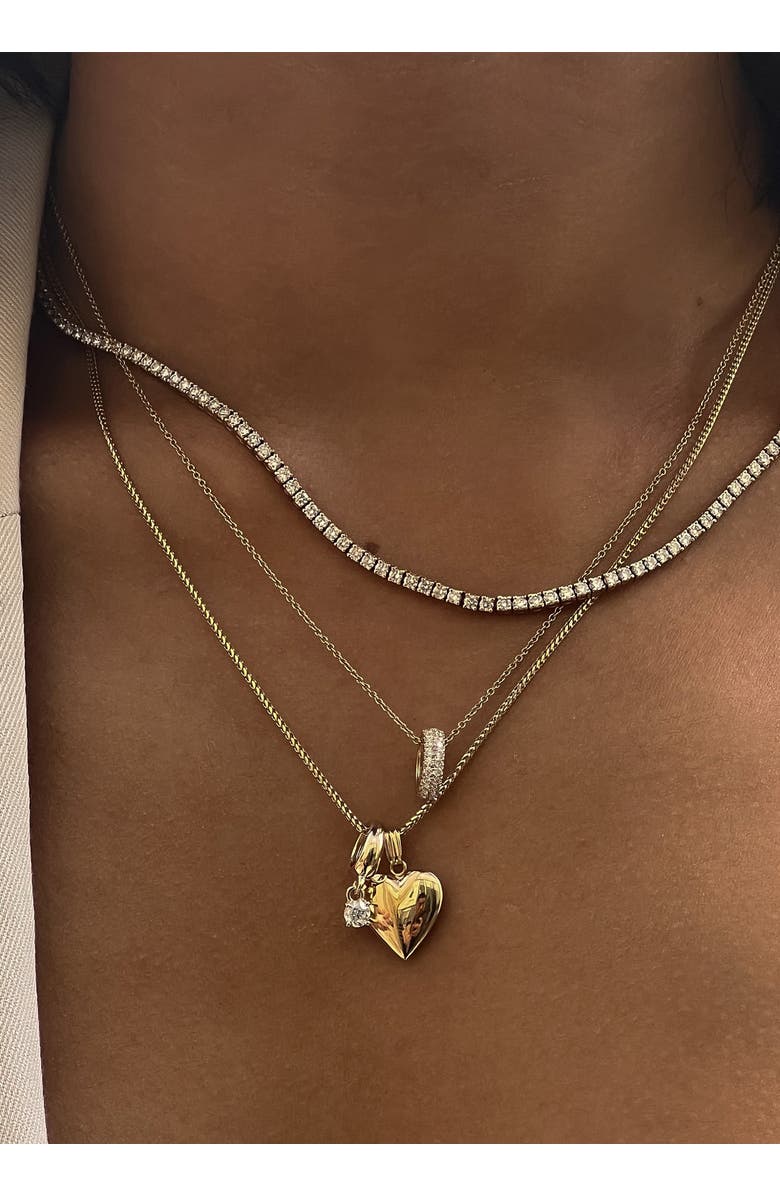 Kinn Maison Heart Locket Necklace, Alternate, color, Gold