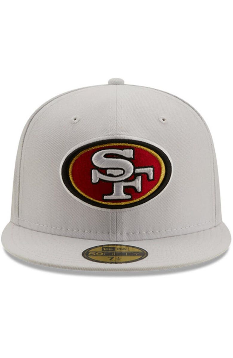New Era Men's New Era White San Francisco 49ers 1999 Pro Bowl Patch Red Undervisor 59FIFY Fitted Hat, Alternate, color, 