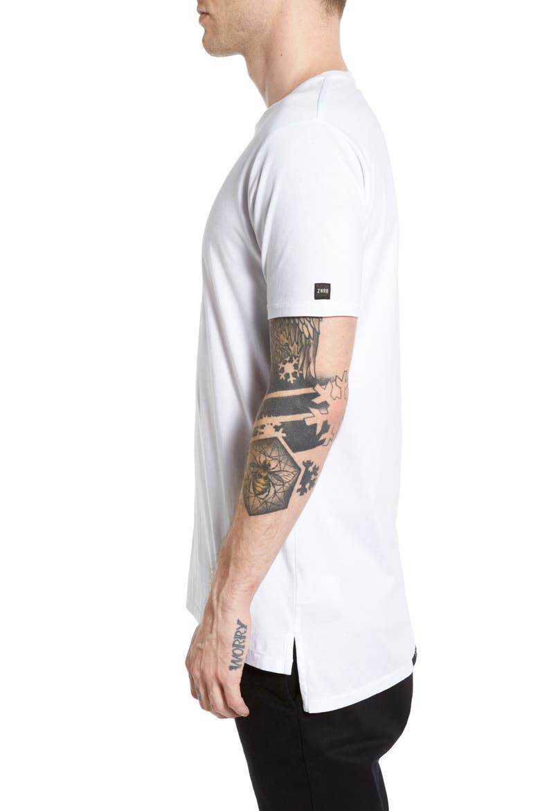 Flintlock Longline T-Shirt, Alternate, color, WHITE