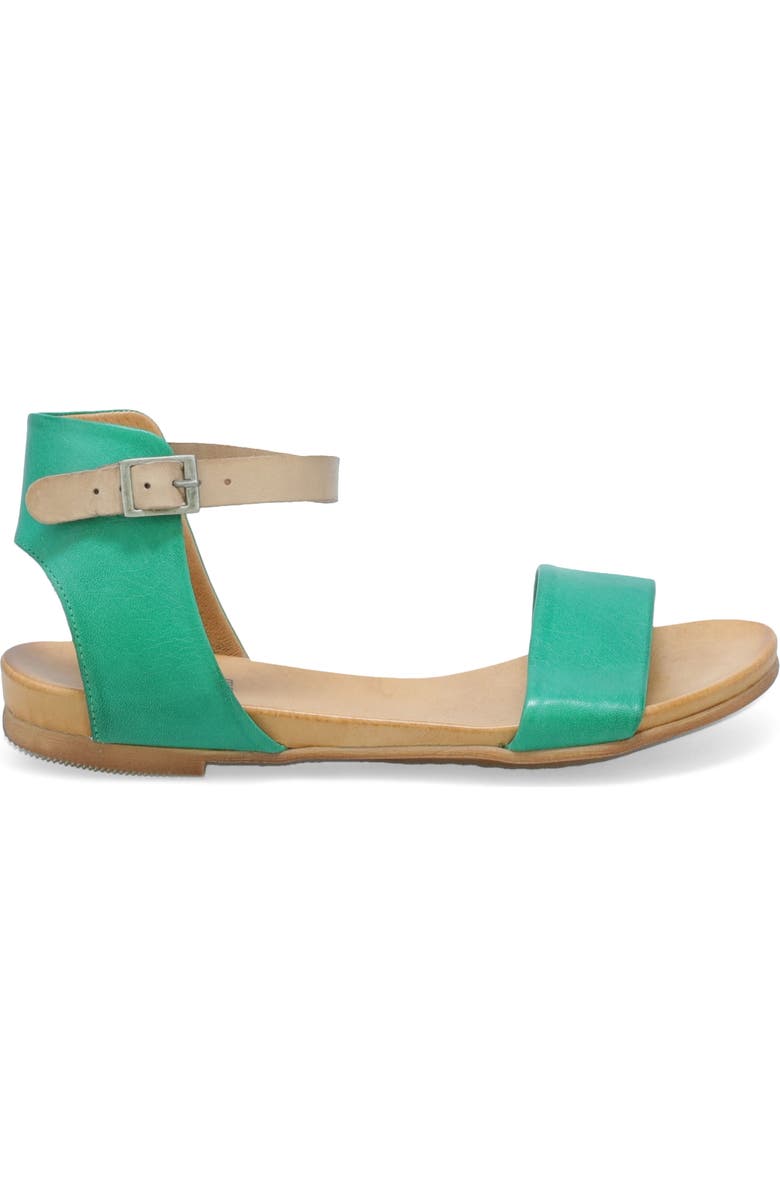 Miz Mooz Alanis Flat Sandal, Alternate, color, Emerald