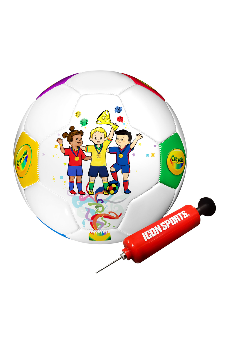 Crayola Celebration Soccer Ball, Main, color, Celebration White