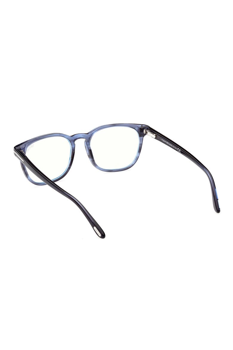 53mm Square Blue Light Blocking Glasses, Alternate, color, BLUE/OTHER