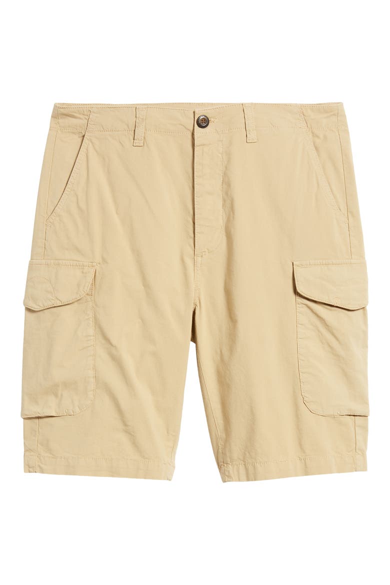 Stretch Cotton Cargo Shorts, Alternate, color, HONEY