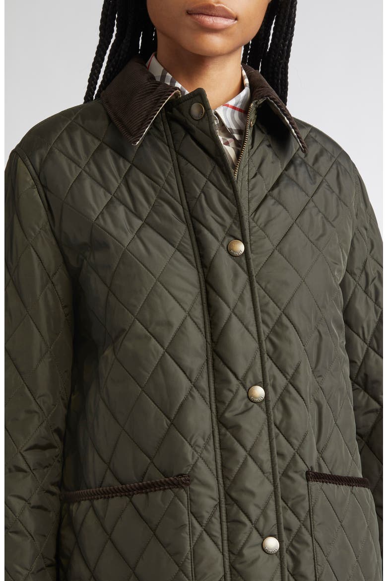 Quilted Nylon Coat, Alternate, color, SHALE/ BRUSH IP CHECK