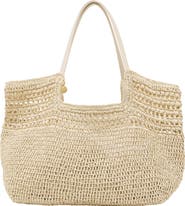 Reiss Evelyn Raffia-Effect Tote