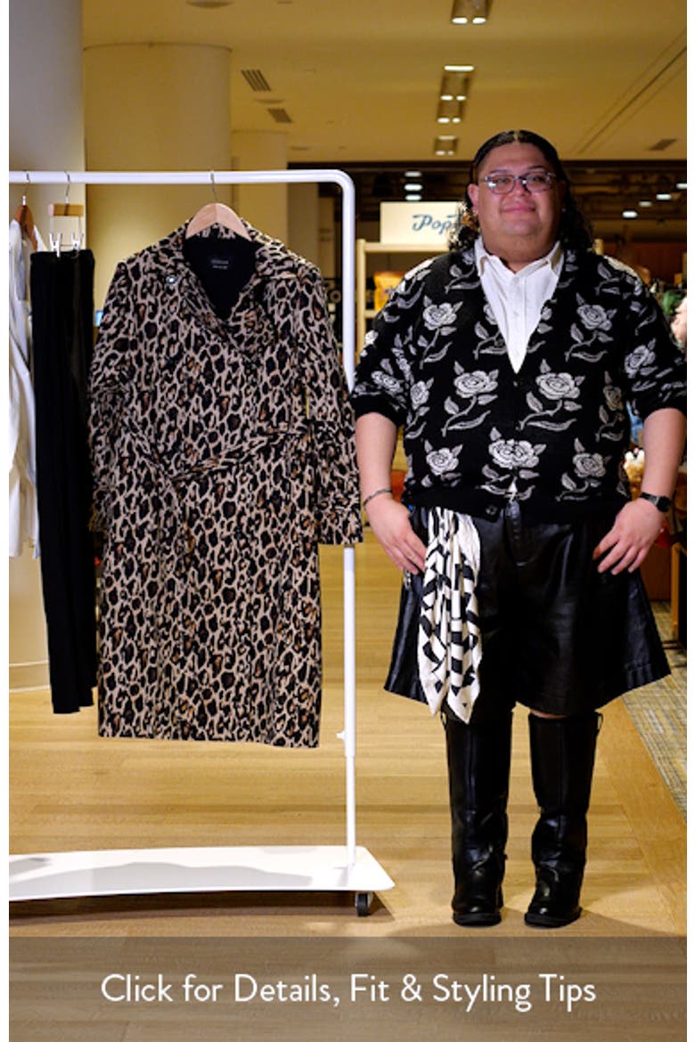 Shari Leopard Trench Coat video