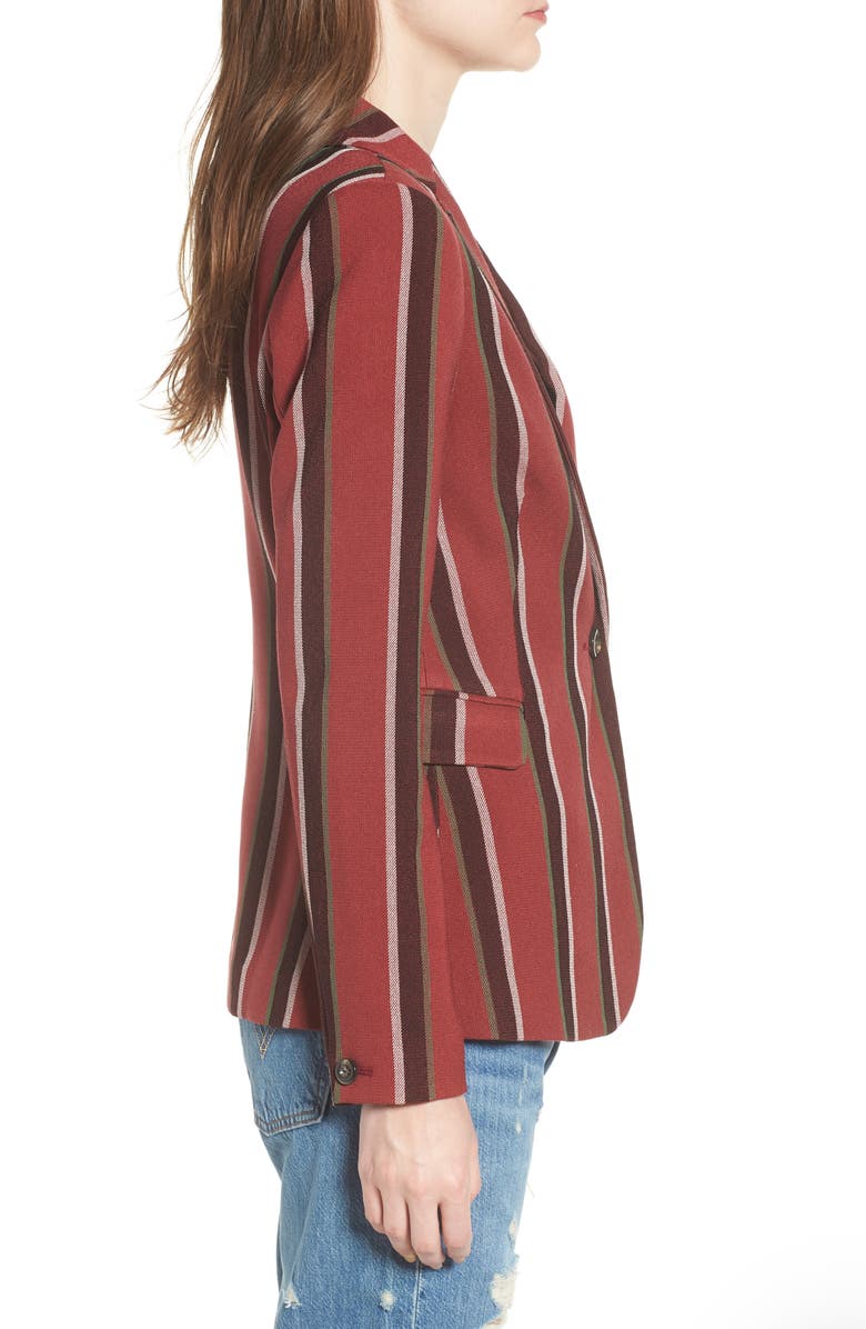 Mural Stripe Blazer, Alternate, color, 