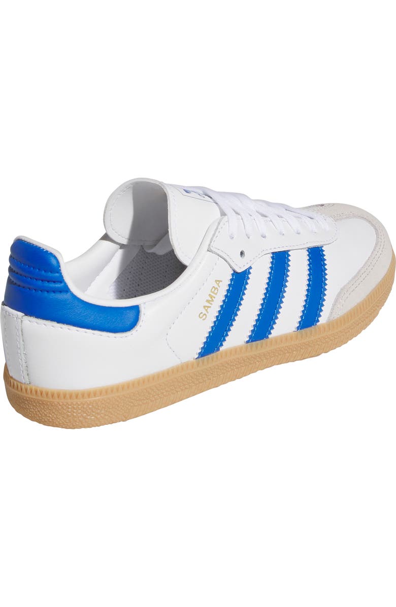 adidas Kids' Samba OG Sneaker, Alternate, color, White/ Blue/ Gum