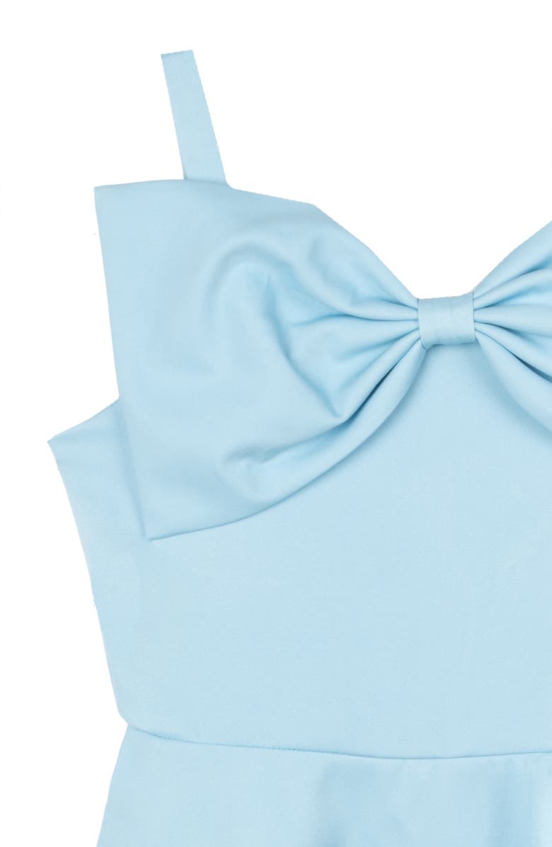 Rare Editions Kids' Bow Party Dress, Alternate, color, Blue