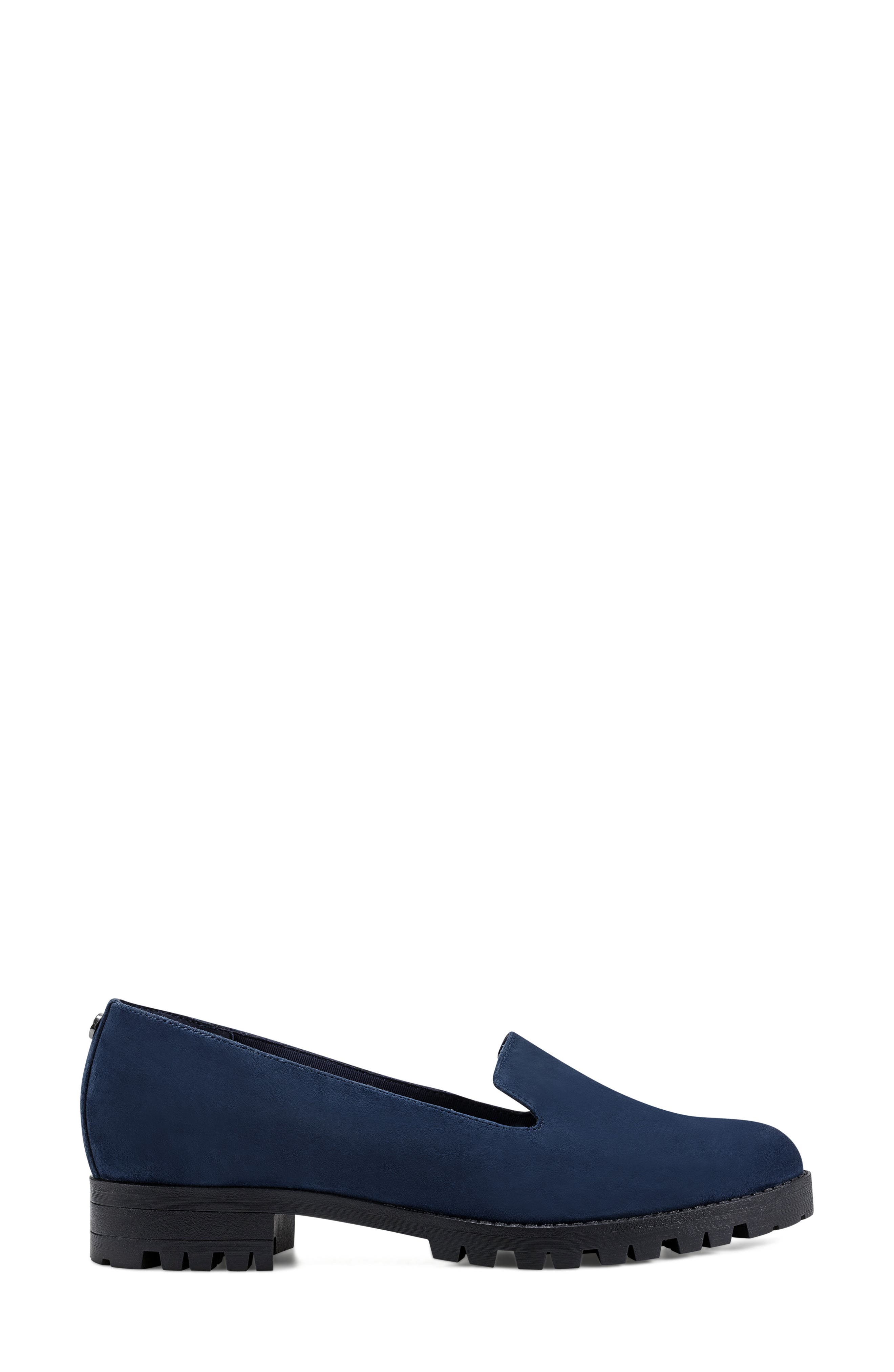 Geneva Loafer, Alternate, color, NAVY SUEDE