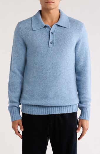 NN07 Lee 6598 Long Sleeve Wool Blend Polo Sweater