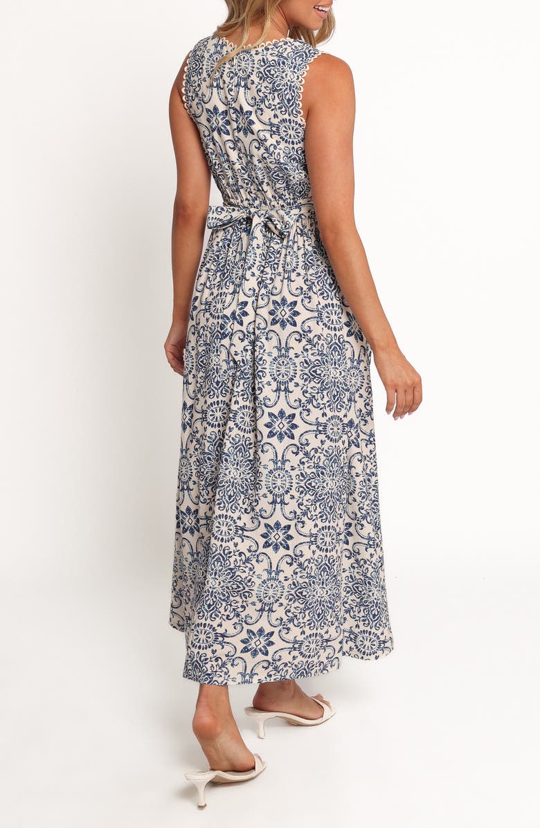 Petal & Pup Elysia Azalea Sleeveless Midi Dress, Alternate, color, Azalea Mosaic