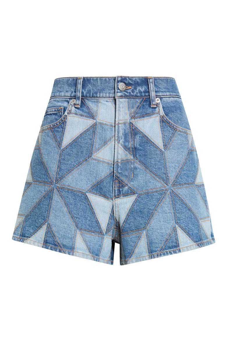 Elijah Patchwork Denim Shorts, Alternate, color, PRISM BLUE