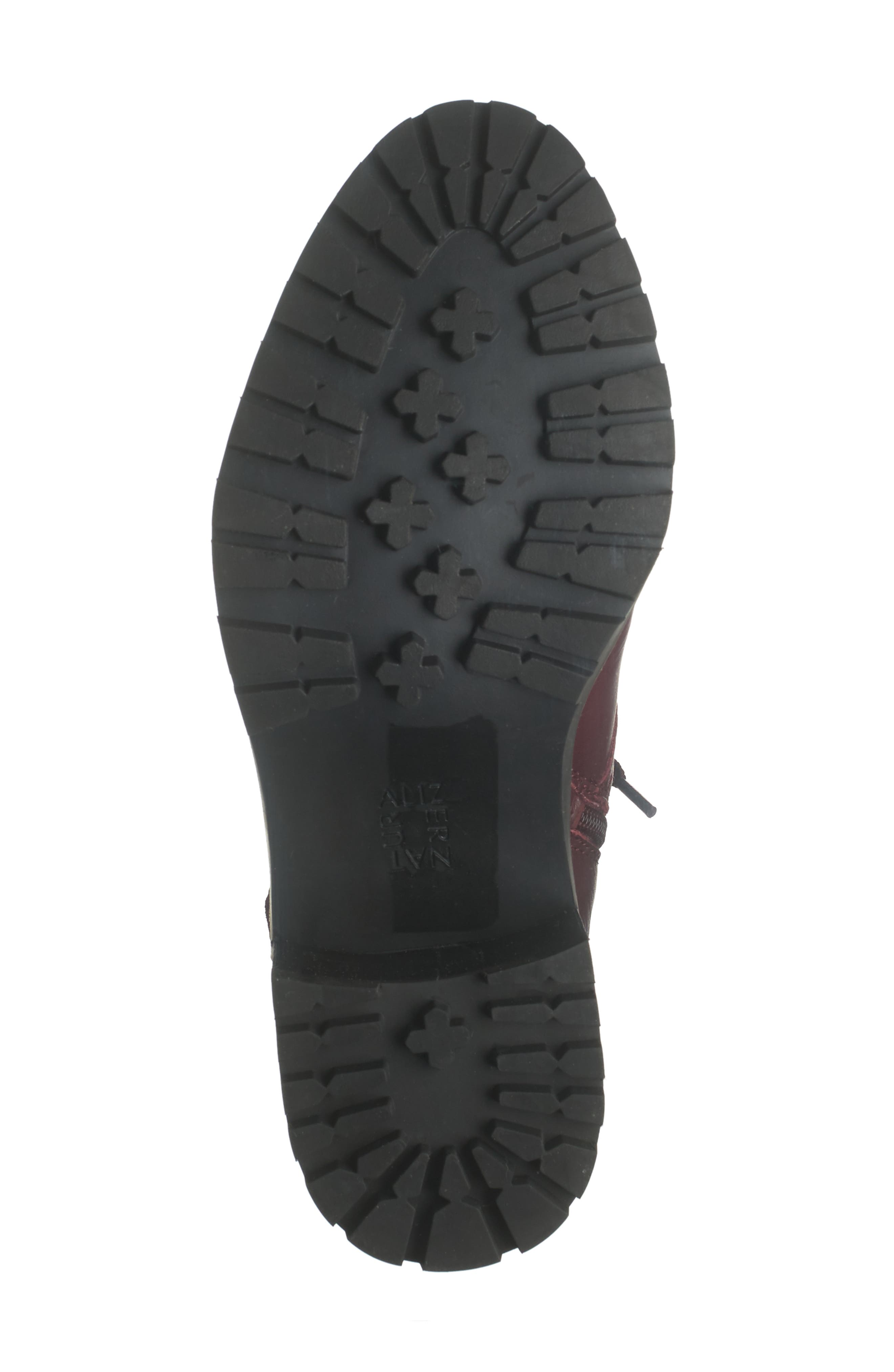 Tia Water Repellent Bootie, Alternate, color, RED LEATHER