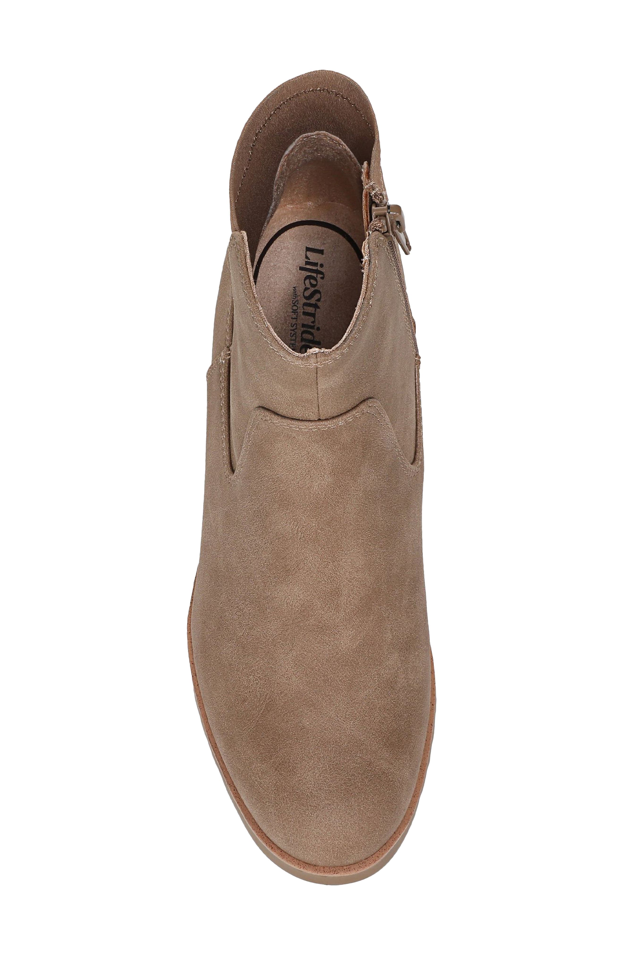 Zionne Wedge Ankle Bootie, Alternate, color, MUSHROOM TAN