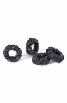 Tiramisu Iridescent Galaxy Weave Set of 4 Napkin Rings