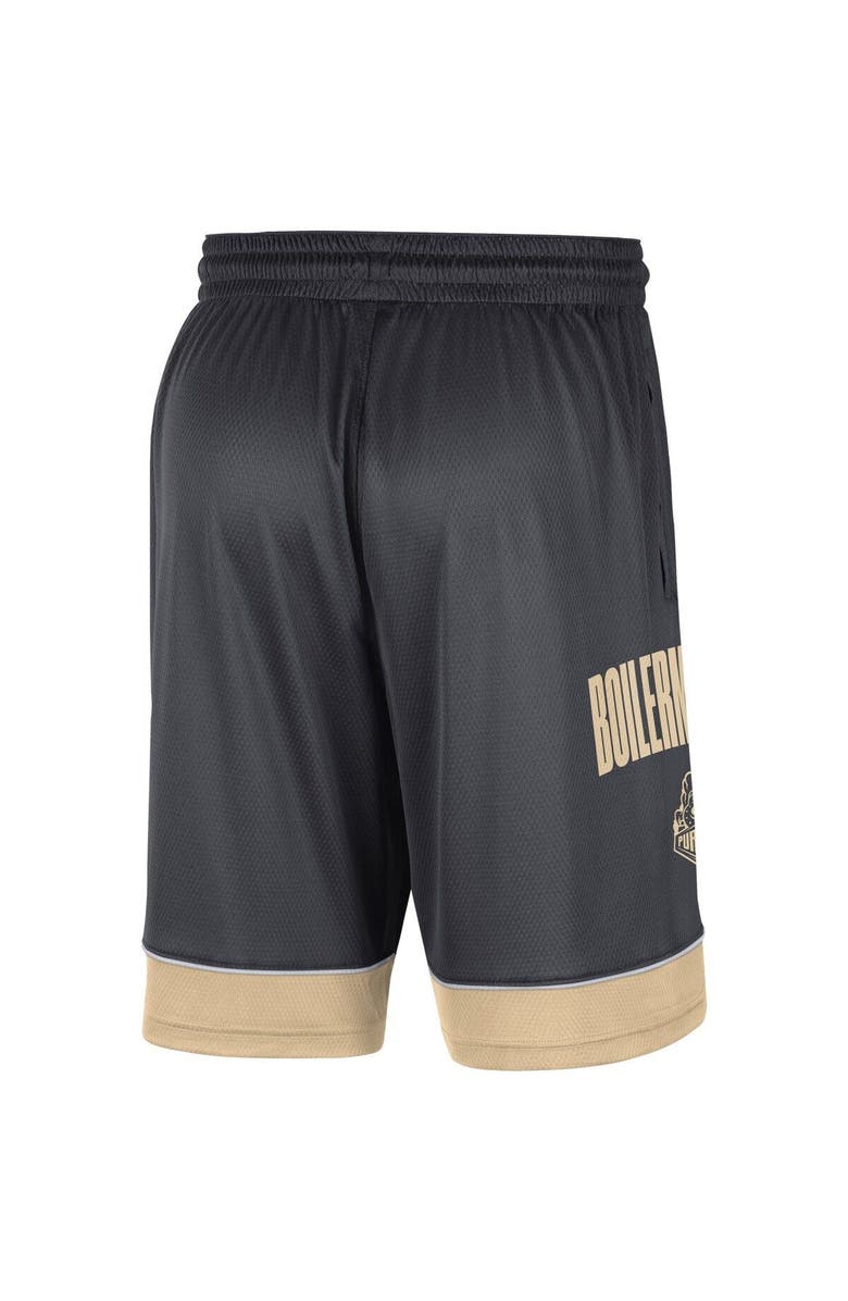 Nike Men's Nike Charcoal/Gold Purdue Boilermakers Fast Break Performance Shorts, Alternate, color, 