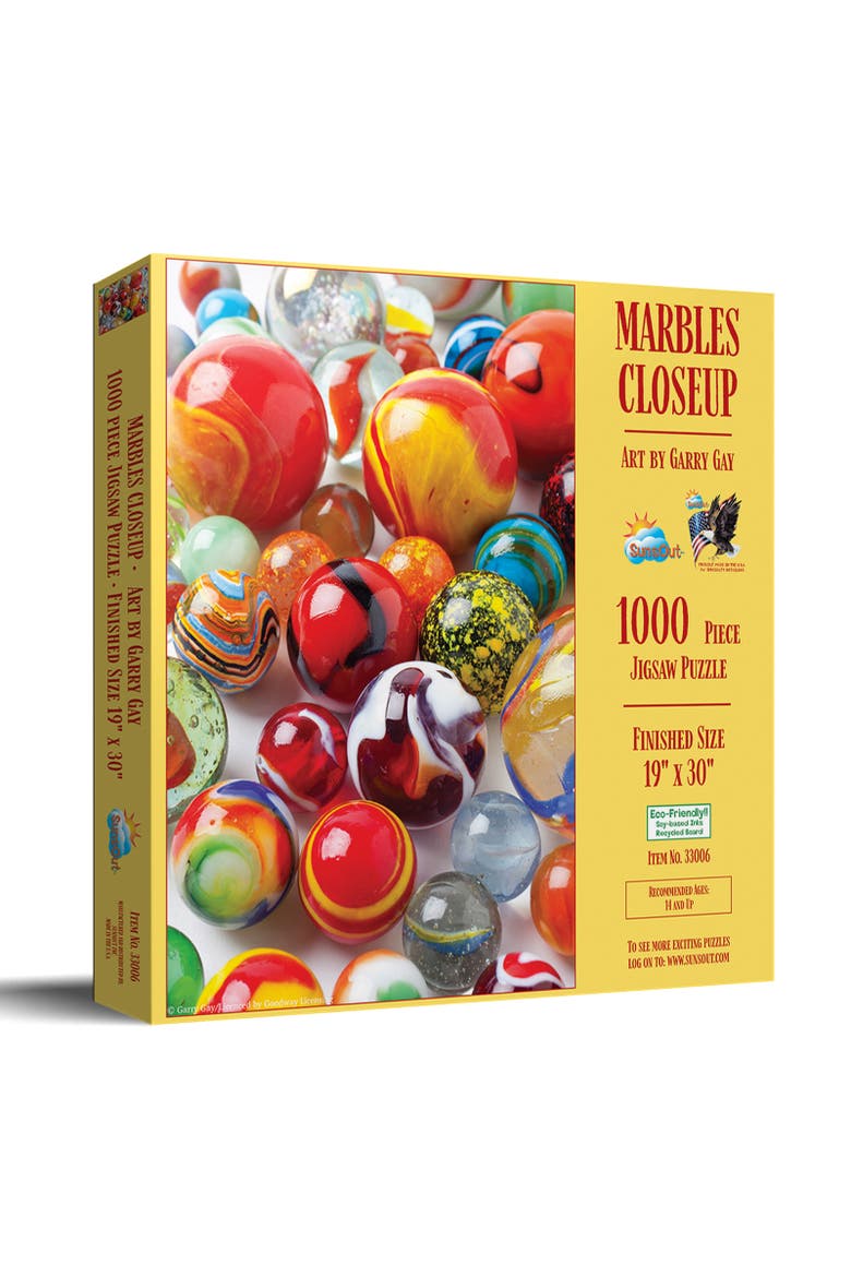 Marbles Closeup 1000 piece Jigsaw Puzzle for Adults, Main, color, Multicolor