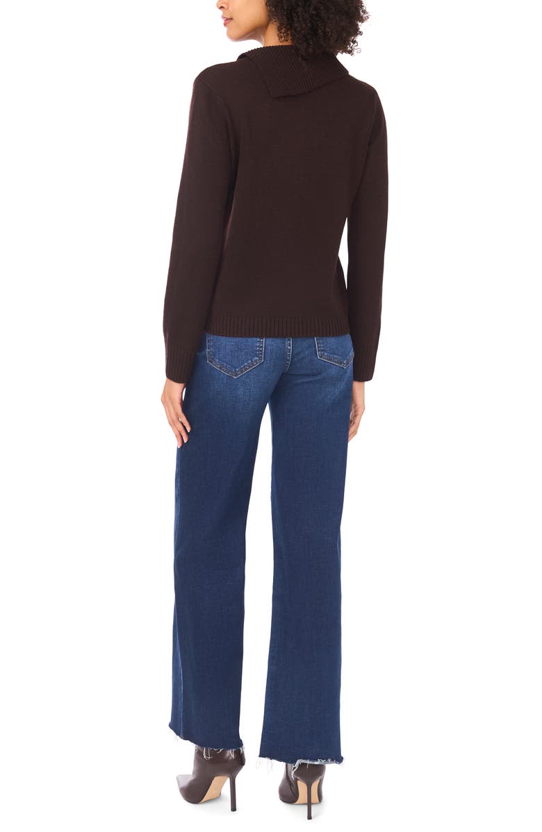 1.STATE Envelope Neck Pullover Sweater, Alternate, color, Carob