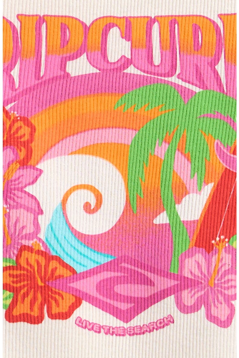 Kids' Tropical Dawn Graphic Tank, Alternate, color, BONE