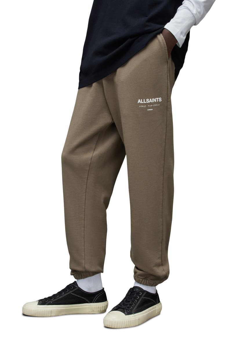 Underground Relaxed Fit Organic Cotton Sweatpants, Main, color, MUTED BROWN