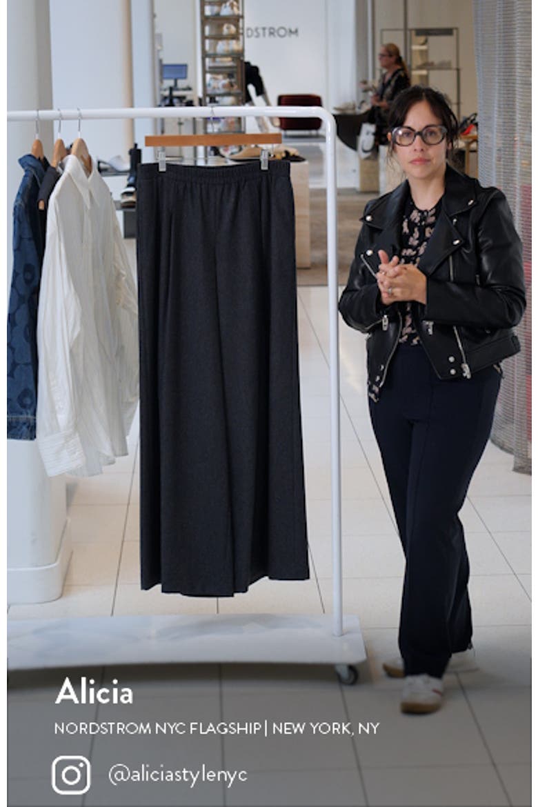 Eva Stretch Wool Wide Leg Pants video