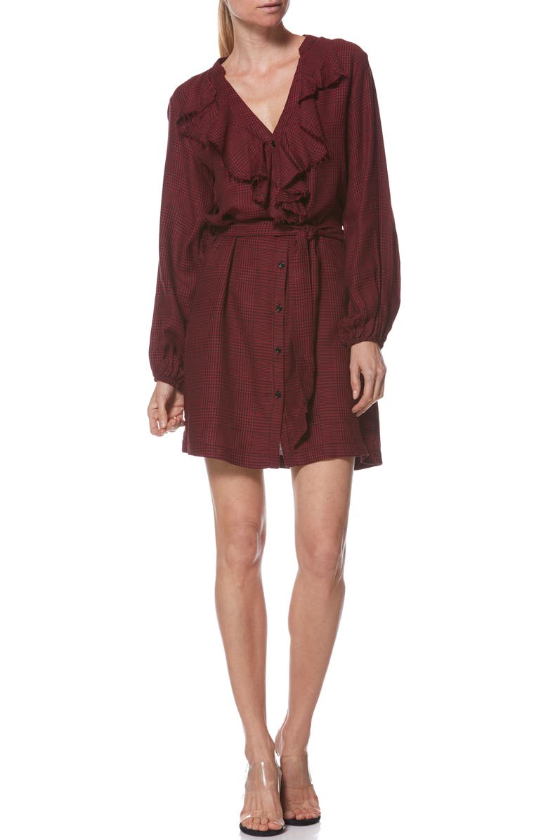 PAIGE Isabelle Plaid Shirtdress, Main, color, 