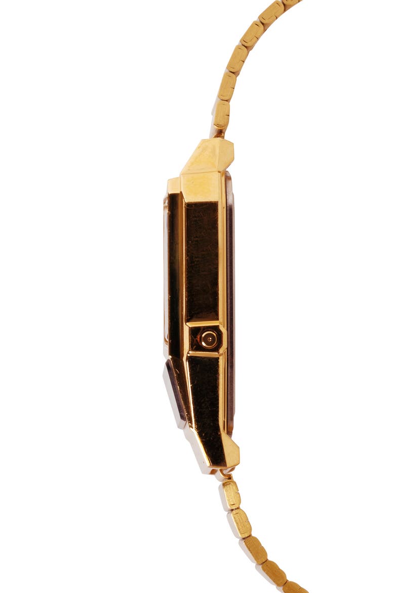 Vintage Analog/Digital Bracelet Watch, 40.7mm × 32.1mm, Alternate, color, GOLD