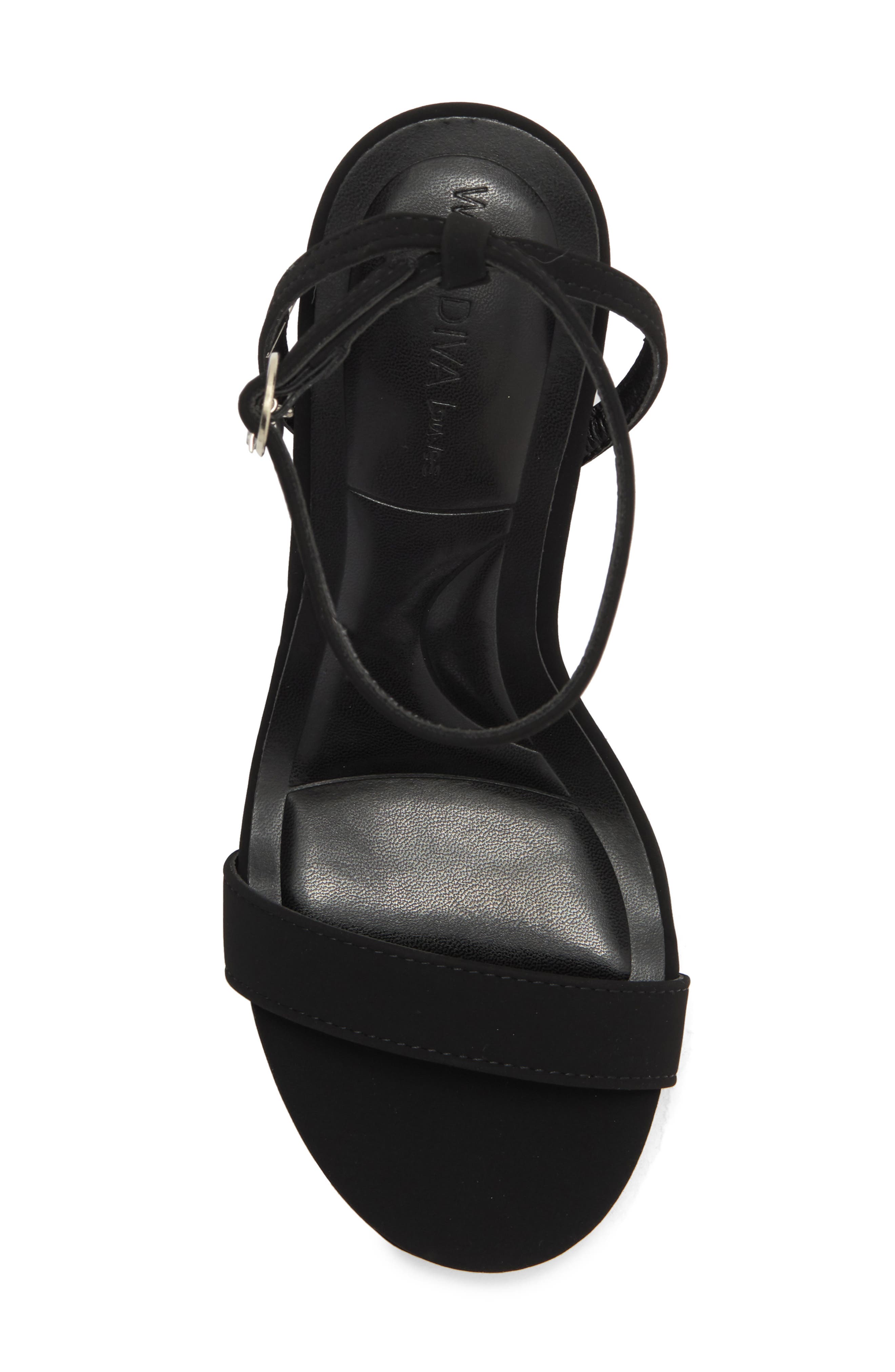 Milani Platform Sandal, Alternate, color, BLACK