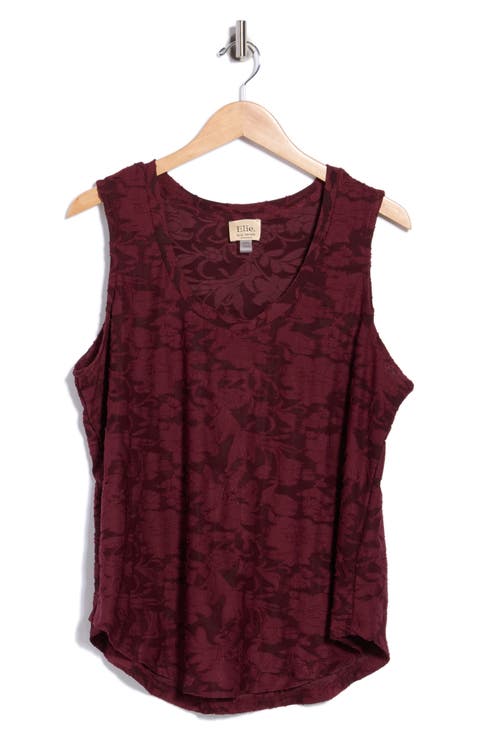 Floral Scoop Neck Tank Top